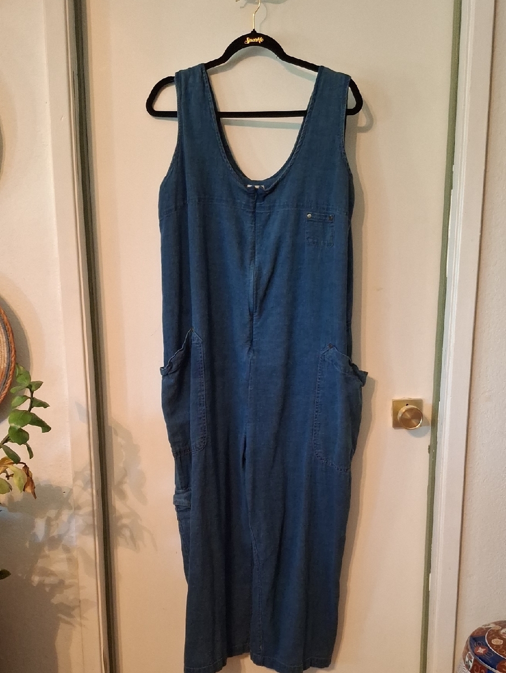 Anthropologie Pilcro Indigo Blue Denim Overalls Jumpsuit